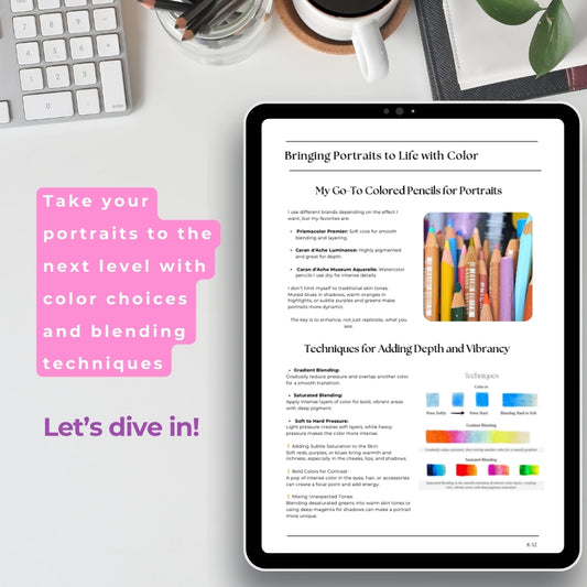 How I Draw Portraits with Colored Pencils – Digital Guide