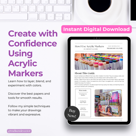 Acrylic Markers Guide - Instant Digital Download