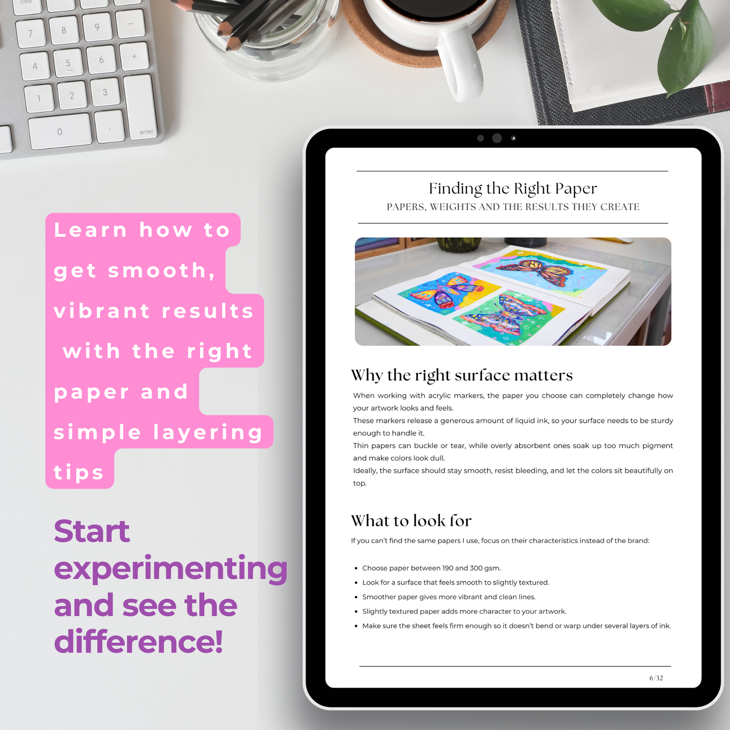 Acrylic Markers Guide - Instant Digital Download