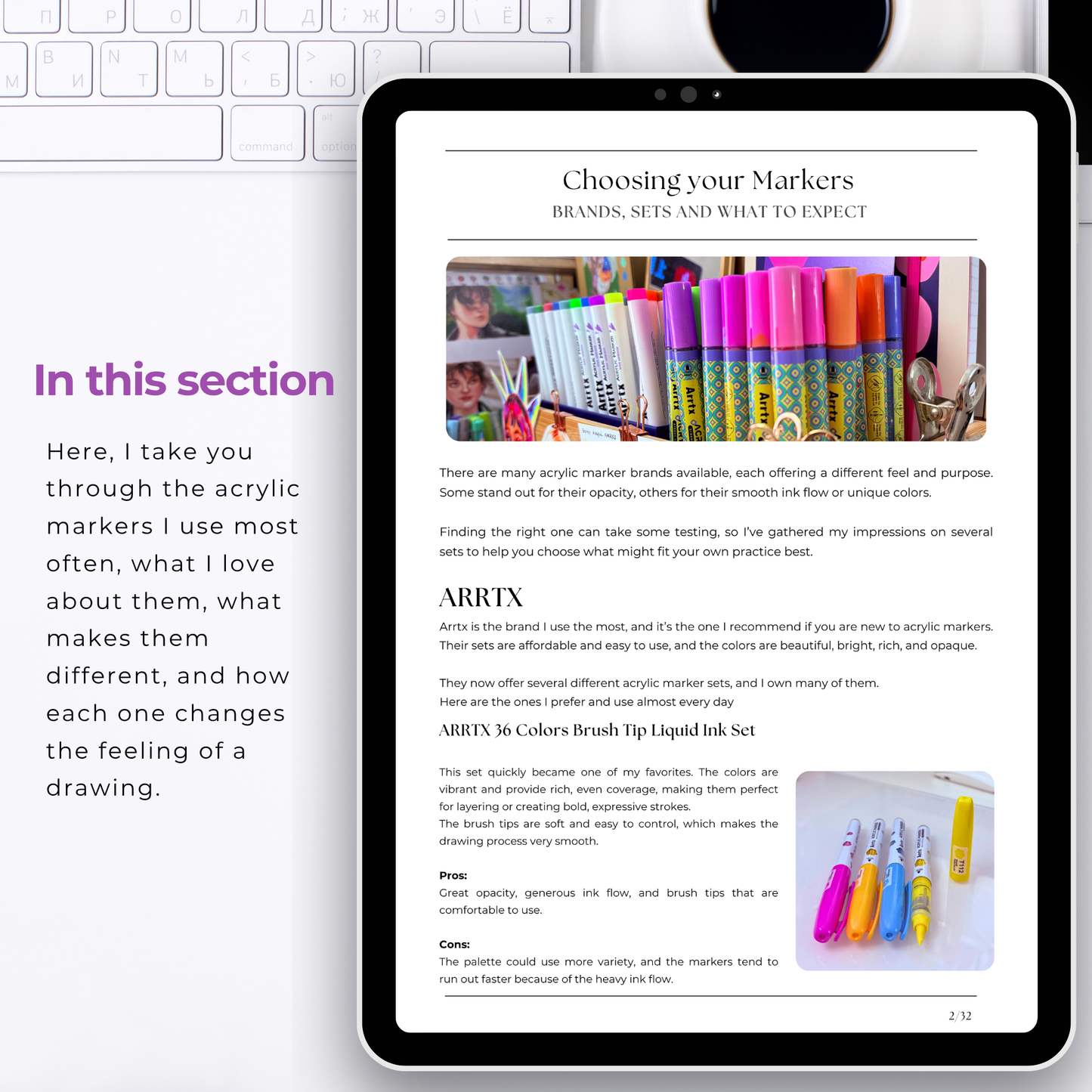 Acrylic Markers Guide - Instant Digital Download