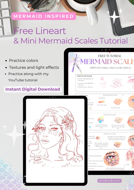 Free Mermaid Practice Pack